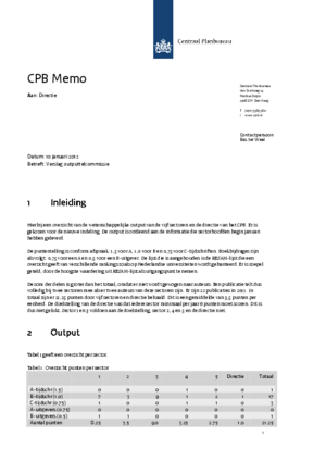 Academische CPB-Publicaties 2011