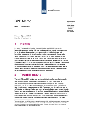 Werkplan 2016
