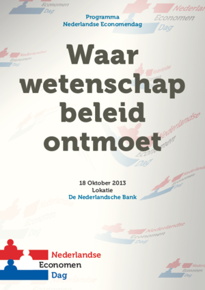 Nederlandse Economendag 2013: waar wetenschap beleid ontmoet