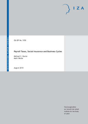 Presentatie over: 'Payroll Taxes, Social Insurance and Business Cycles'