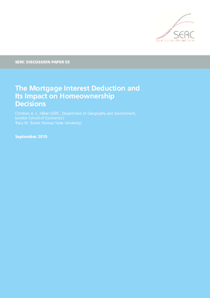 The mortgage interest deduction and its impact on homeownership decisions
