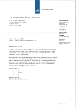 Reactie CPB op verzoek aanvullende berekeningen PvdA