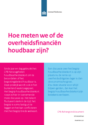 Hoe meten we of de overheidsfinanciën houdbaar zijn?