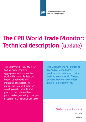 The CPB World Trade Monitor: technical description (update april 2023)