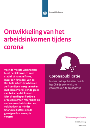 Ontwikkeling van het arbeidsinkomen tijdens corona