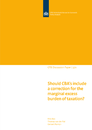 Should CBA’s include a correction for the marginal excess burden of taxation?