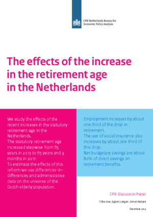 The effects of the increase in the retirement age in the Netherlands