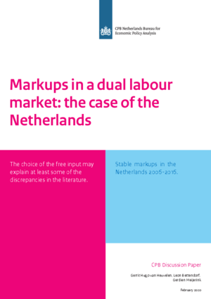 Markups in a dual labour market: the case of the Netherlands