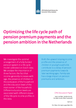 Optimizing the life cycle path of pension premium payments and the pension ambition in the Netherlands