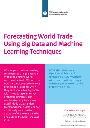 Forecasting World Trade Using Big Data and Machine Learning Techniques (update November 2022)