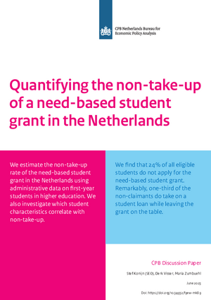 Quantifying the non-take-up of a need-based student grant in the Netherlands