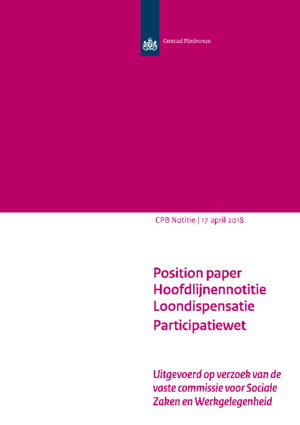 Position paper Hoofdlijnennotitie Loondispensatie Participatiewet