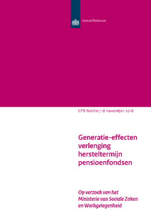 Generatie-effecten verlenging hersteltermijn pensioenfondsen