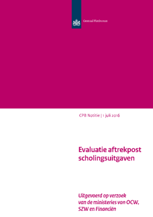 Evaluatie aftrekpost scholingsuitgaven