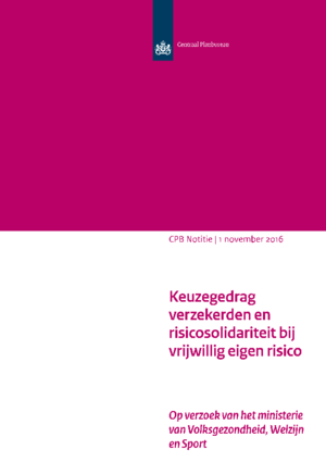 Keuzegedrag verzekerden en risicosolidariteit bij vrijwillig eigen risico 