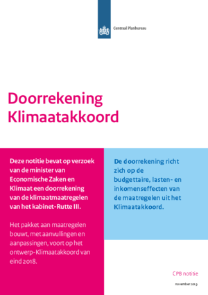 Doorrekening Klimaatakkoord