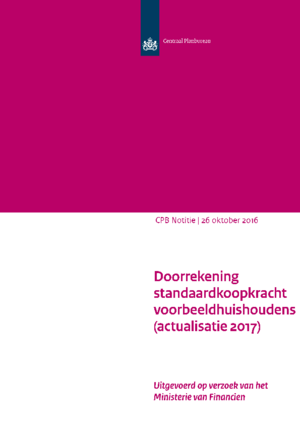 Doorrekening standaardkoopkracht voorbeeldhuishoudens (actualisatie 2017)