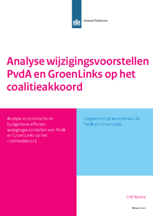 Analyse wijzigingsvoorstellen PvdA en GroenLinks op het coalitieakkoord