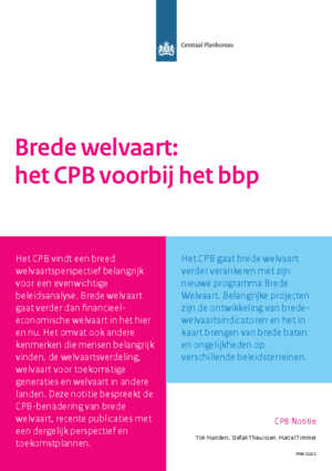 Brede welvaart: het CPB voorbij het bbp