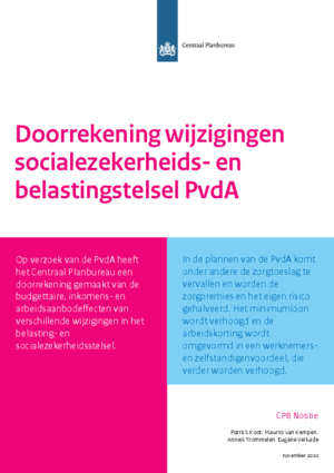 Doorrekening wijzigingen socialezekerheids- en belastingstelsel PvdA