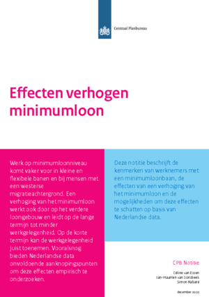 Effecten verhogen minimumloon