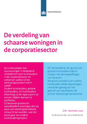 De verdeling van schaarse woningen in de corporatiesector  