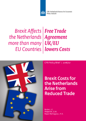 Brexit costs for the Netherlands arise from reduced trade
