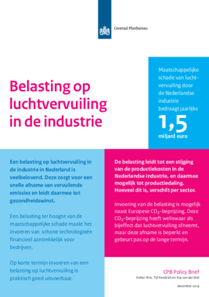 Een belasting op luchtvervuiling in de Nederlandse industrie