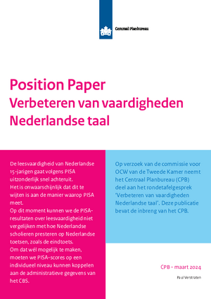 Position Paper 'Verbeteren van vaardigheden Nederlandse taal'
