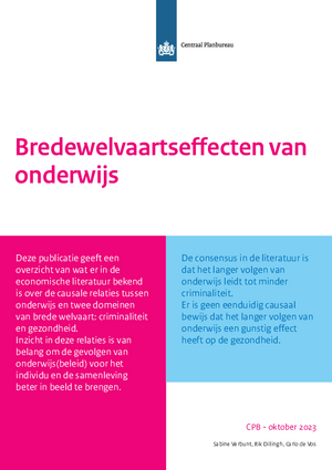 Bredewelvaartseffecten van onderwijs