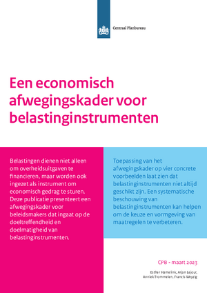 Een economisch afwegingskader voor belastinginstrumenten