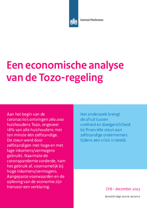 Een economische analyse van de Tozo-regeling