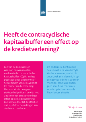 Heeft de contracyclische kapitaalbuffer een effect op de kredietverlening?