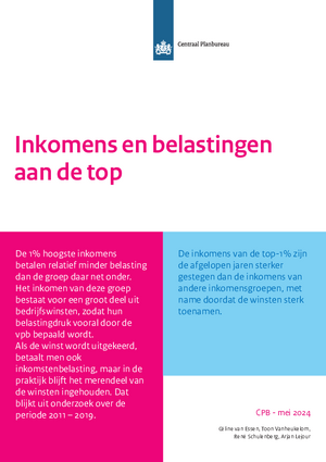 Inkomens en belastingen aan de top
