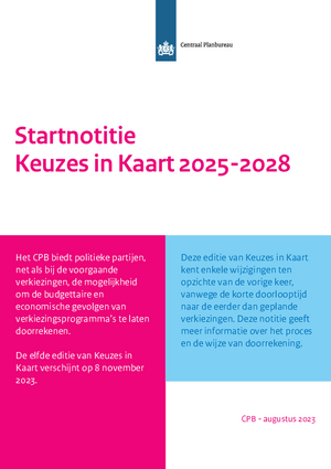 Startnotitie Keuzes in Kaart 2025-2028