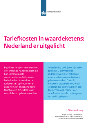 Tariefkosten in waardeketens: Nederland er uitgelicht