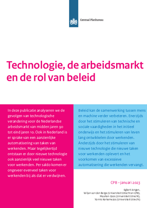 Technologie, de arbeidsmarkt en de rol van beleid