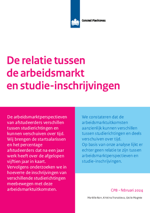 De relatie tussen de arbeidsmarkt en studie-inschrijvingen