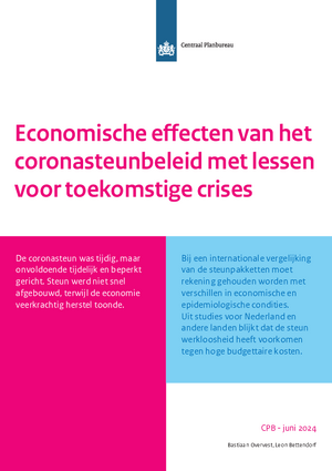 Economische effecten van het coronasteunbeleid met lessen voor toekomstige crises
