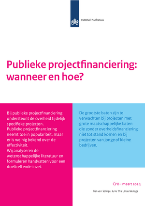 Publieke projectfinanciering: wanneer en hoe?