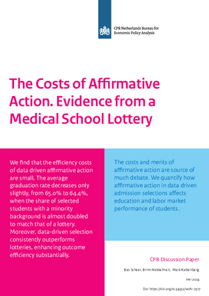 The Costs of Affirmative Action. Evidence from a Medical School Lottery