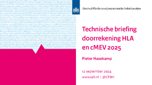 Technische briefing doorrekening hoofdlijnenakkoord en cMEV 2025