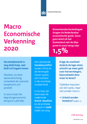 Macro Economische Verkenning  2020