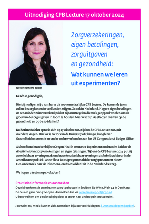 Uitnodiging CPB Lecture 2024