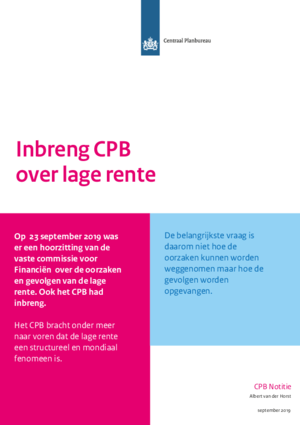 Inbreng CPB over lage rente