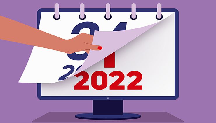 De kalender van 2021 en 2022 in beeld