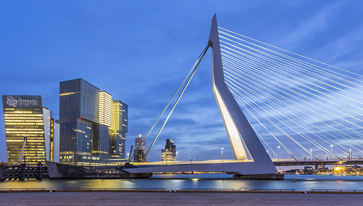 Erasmusbrug in Rotterdam