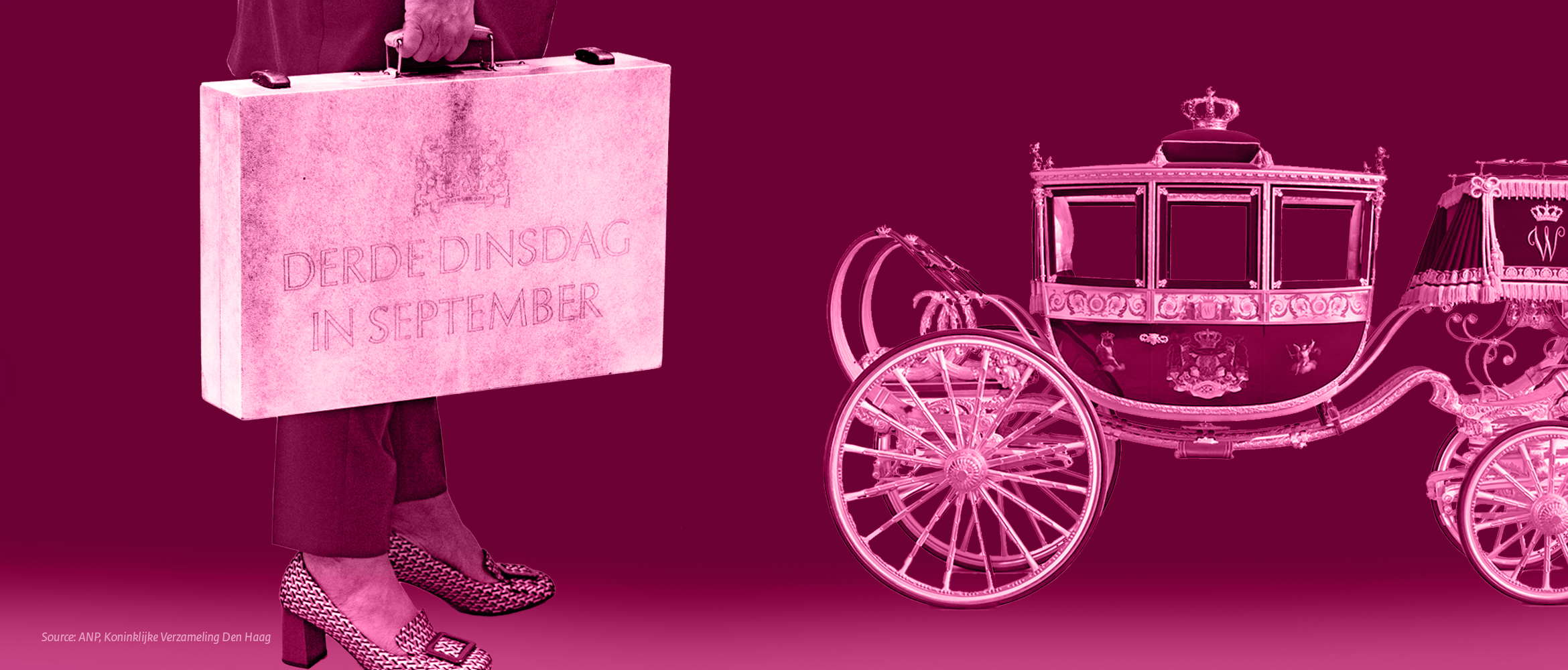 The briefcase from Budget Day, containing the budget, and the carriage in which the king and queen will be transported