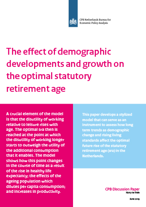 The effect of demographic developments and growth on the optimal statutory retirement age