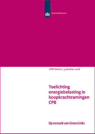 Toelichting energiebelasting in koopkrachtramingen CPB